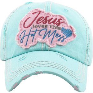 KBETHOS Accessories - KBETHOS JESUS LOVES THIS HOT MESS Vintage Cap KBETHOS Accessories - KBETHOS JESUS LOVES THIS HOT MESS Vintage Cap